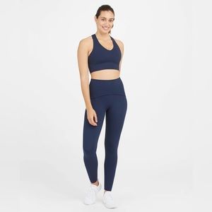Spanx Booty Boost Active Leggings Navy Blue